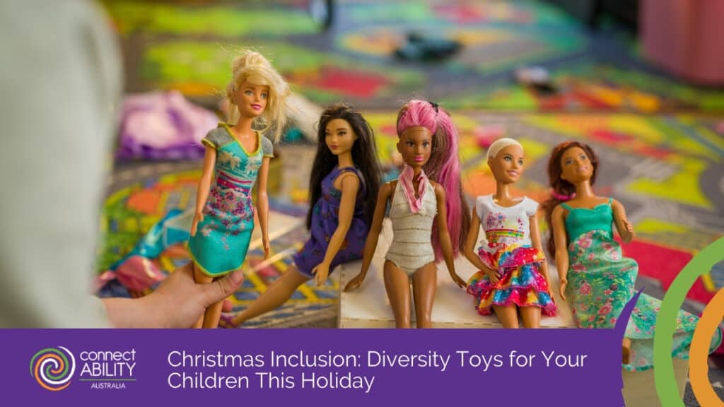 A row of diverse fashion dolls with various skin tones and hairstyles